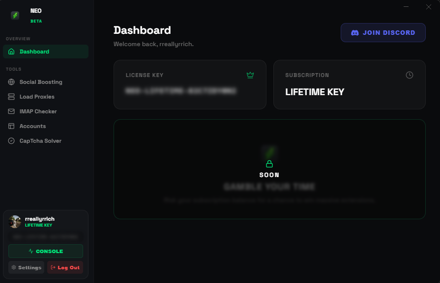 Neo Followers App Interface